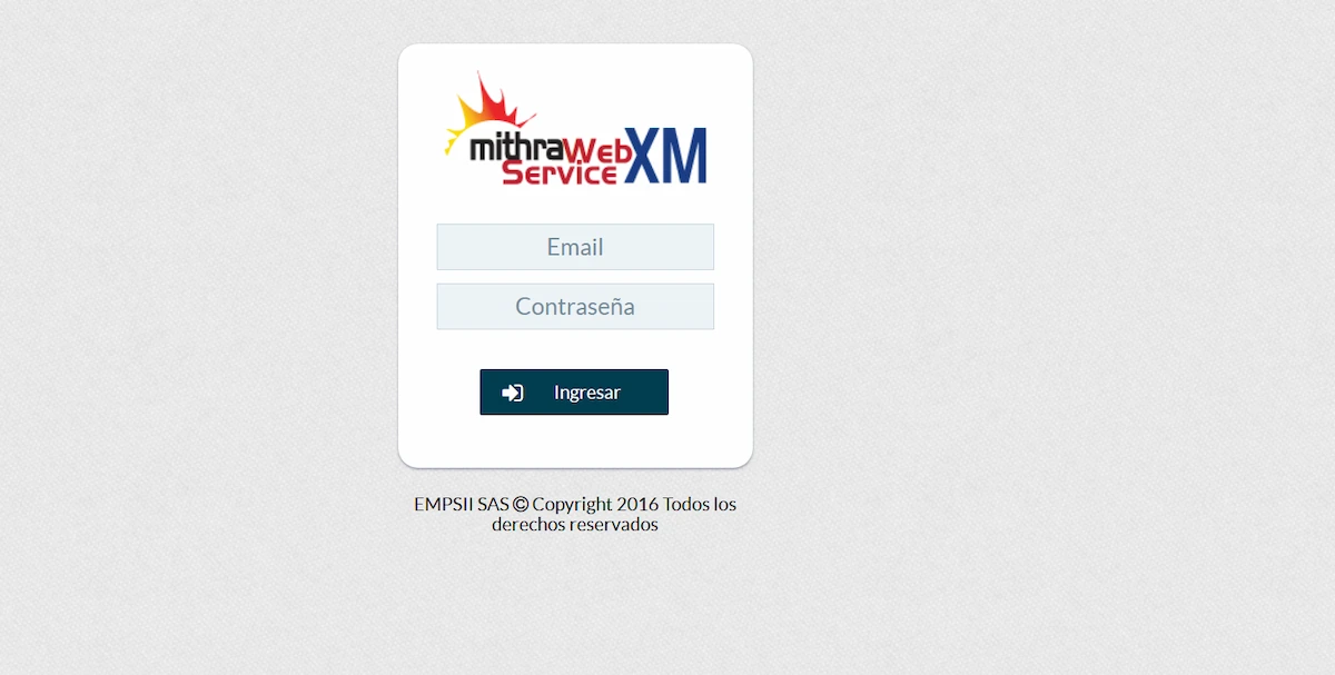 Mithra web service XM